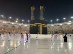 بارش شدید باران در مسجد الحرام 2