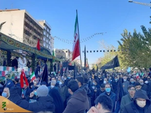 وزیدن عطر ۲۵۰ لاله فاطمی در فضای ایران | مردم با شهدا تجدید پیمان کردند 2
