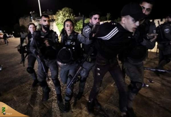 درگیری‌ شدید فلسطینیان با شهرک‌نشینان صهیونیست در غرب قدس 2