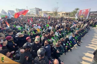 تجمع شهروندان عراقی در دومین سالروز شهادت فرماندهان مقاومت