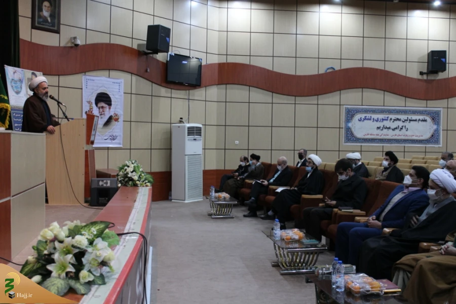 تودیع و معارفه مسئول دفتر نمایندگی بعثه مقام معظم رهبری درفارس 5