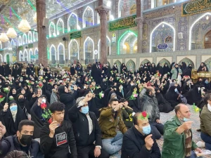 برگزار ی جشن میلاد حضرت فاطمه زهرا(س) در حرم امام حسین(ع)