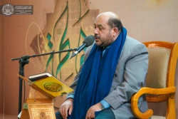 طنین تلاوت قاری آستان قدس رضوی در محفل قرآنی نجف 3