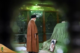حضور رهبر انقلاب در مرقد مطهر امام راحل و گلزار شهدای بهشت زهرا 2