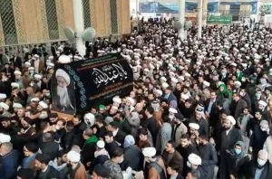 تشییع پیکر آیت الله صافی گلپایگانی در نجف