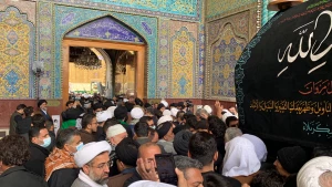 مراسم تشییع پیکر آیت الله العظمی صافی گلپایگانی در نجف اشرف+گزارش تصویری