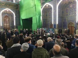 با حضور زائران ایرانی برگزار شد؛

مراسم بزرگداشت هفتمین روز ارتحال آیت الله صافی گلپایگانی در کربلا