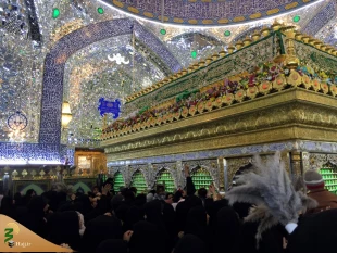 آذین بندی و گل آرایی حرم حضرت علی (ع) همزمان با میلاد آن حضرت 5