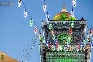 آذین بندی و گل آرایی حرم حضرت علی (ع) همزمان با میلاد آن حضرت 9