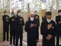 مراسم عزاداری سالروز وفات حضرت زینب (س) در حرم مطهر رضوی برگزار شد 2