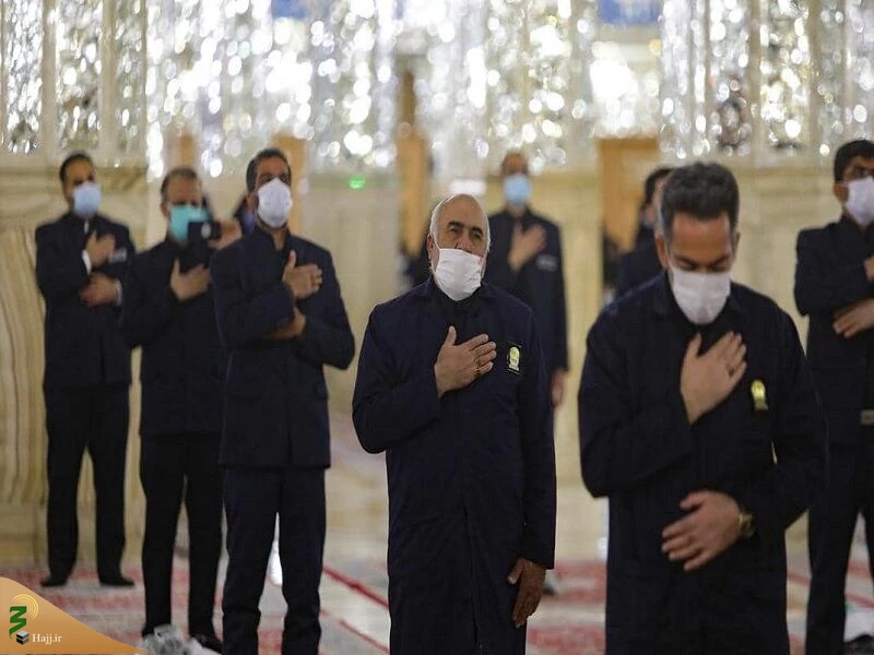 مراسم عزاداری سالروز وفات حضرت زینب (س) در حرم مطهر رضوی برگزار شد 2