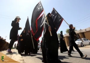پیاده روی زائران عراقی به سوی کاظمین در آستانه سالروز شهادت امام کاظم(ع)