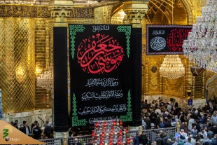 سیاهپوش کردن آستان قدس عباسی به مناسبت فرارسیدن سالروز شهادت امام موسی الکاظم (علیه السلام) 6