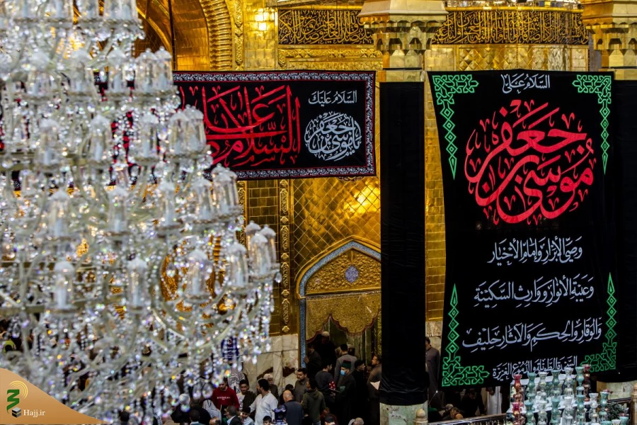 سیاهپوش کردن آستان قدس عباسی به مناسبت فرارسیدن سالروز شهادت امام موسی الکاظم (علیه السلام) 7