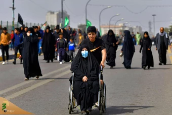 پیاده روی زائران به سوی کاظمین در آستانه سالروز شهادت امام کاظم علیه‌السلام 4