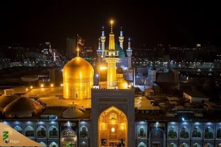 مراسم شب شهادت امام کاظم(ع)در حرم امام رضا(ع) 