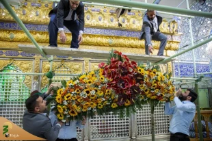 آذین بندی مرقد مطهر قمر بنی هشام به مناسبت حلول کماه سرور آل الله+ تصاویر 3