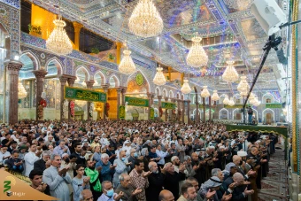 حال و هوای حرم مطهر امام حسین علیه السلام در شب میلاد 8
