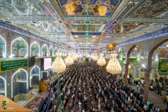 حال و هوای حرم مطهر امام حسین علیه السلام در شب میلاد 13