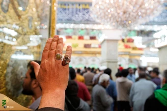 حال و هوای حرم مطهر امام حسین علیه السلام در شب میلاد 20