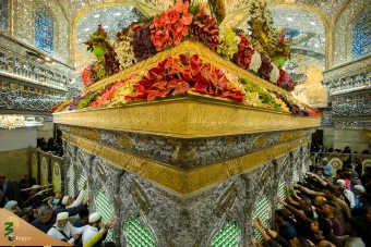 حال و هوای حرم مطهر امام حسین علیه السلام در شب میلاد 5