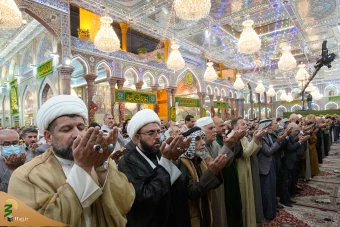 حال و هوای حرم مطهر امام حسین علیه السلام در شب میلاد 12