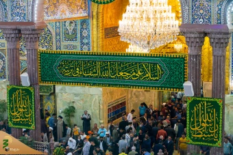 حال و هوای حرم مطهر امام حسین علیه السلام در شب میلاد 16