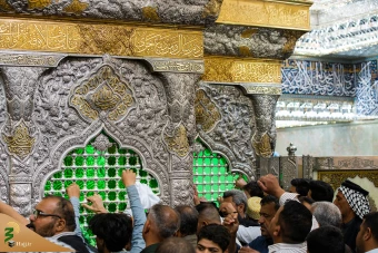 حال و هوای حرم مطهر امام حسین علیه السلام در شب میلاد 6