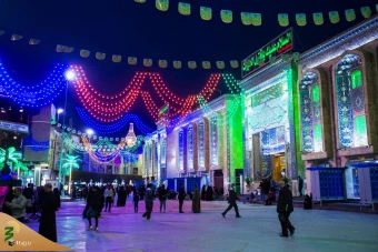 حال و هوای حرم مطهر امام حسین علیه السلام در شب میلاد 24