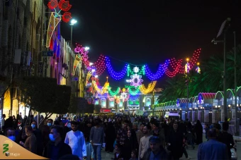 حال و هوای حرم مطهر امام حسین علیه السلام در شب میلاد 27