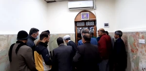 ادای احترام زائران ایرانی به آیت الله صافی گلپایگانی+ عکس