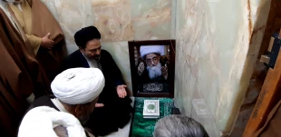 ادای احترام نماینده ولی فقیه در امور حج و زیارت و سرپرست حجاج ایرانی به آیت الله صافی گلپایگانی+ عکس
 2