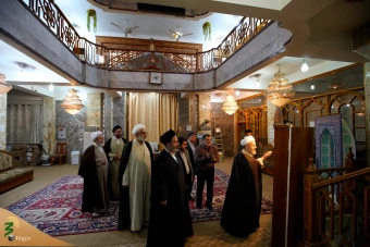 دیدار نماینده ولی فقیه در امور حج و زیارت با آیت الله شیخ مهدی باقر قریشی 9