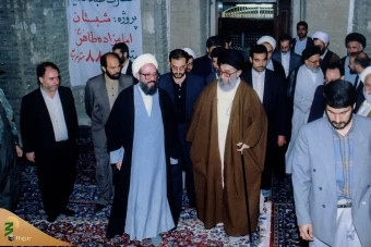 تصاویری از حجت‌الاسلام والمسلمین محمدی ری‌شهری در کنار رهبر انقلاب 9