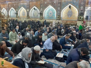 اولین دعای ندبه زائران ایرانی در خیمه گاه امام حسین علیه السلام 2
