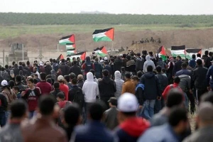 فلسطینی ها با تظاهراتی گسترده روز زمین را گرامی داشتند