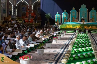 مراسم جزءخوانی قرآن در حرم مطهر حسینی