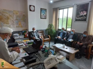 دیدار مسئولین ستاد بازسازی عتبات عالیات استان با مسئول دفتر بعثه مقام معظم رهبری اصفهان 5