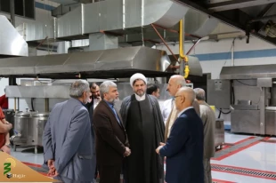 بازدید رئیس سازمان حج و زیارت از آشپزخانه الغدیر در نجف اشرف 3