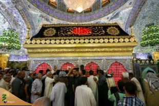 آستان مطهر علوی (ع) سیاهپوش شد 3