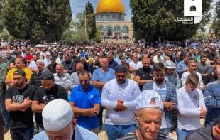 اقامه نماز جمعه در مسجدالاقصی با حضور هزاران فلسطینی 3