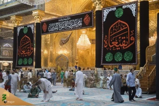 سیاه پوش شدن کربلا به مناسبت سالروز تخریب قبور ائمه بقیع(ع) 2