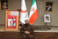 دیدار مسئول دفتر نمایندگی بعثه مقام معظم رهبری  با مدیر عامل هلال احمر استان آذربایجان شرقی 2