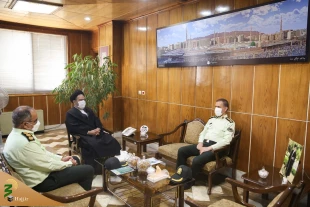 Iran’s airports police commander meets with the Supreme Leader’s representative in Hajj and Pilgrimage affairs 2
