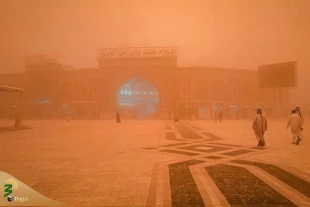 طوفان گرد و غبار در عتبات عالیات 8