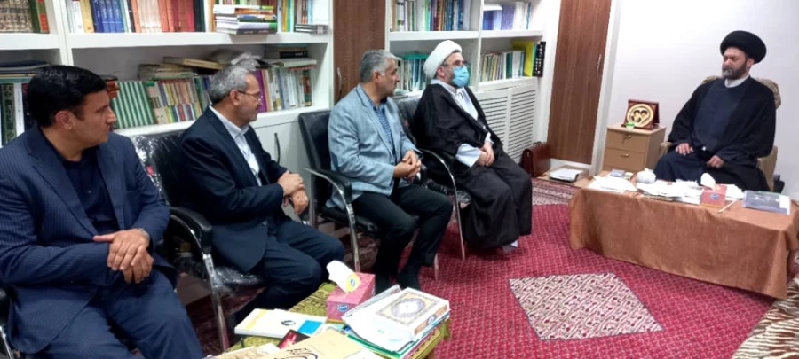 دیدار مسئول دفتر نمایندگی بعثه مقام معظم رهبری در حج و زیارت اردبیل با نماینده ولی فقیه در استان و امام جمعه اردبیل 2