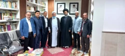 دیدار مسئول دفتر نمایندگی بعثه مقام معظم رهبری در حج و زیارت اردبیل با نماینده ولی فقیه در استان و امام جمعه اردبیل 3