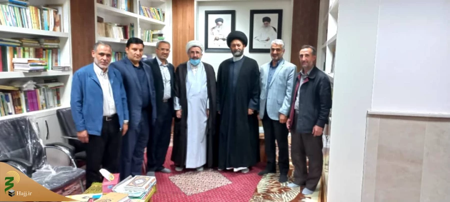 دیدار مسئول دفتر نمایندگی بعثه مقام معظم رهبری در حج و زیارت اردبیل با نماینده ولی فقیه در استان و امام جمعه اردبیل 3