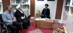 دیدار مسئول دفتر نمایندگی بعثه مقام معظم رهبری در حج و زیارت اردبیل با نماینده ولی فقیه در استان و امام جمعه اردبیل 5