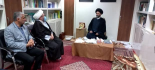 دیدار مسئول دفتر نمایندگی بعثه مقام معظم رهبری در حج و زیارت اردبیل با نماینده ولی فقیه در استان و امام جمعه اردبیل 5